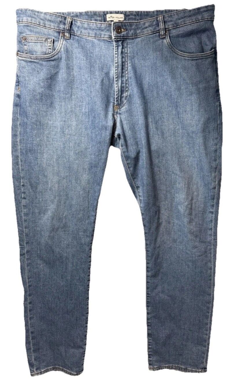 Peter Millar Jeans Mens 40x32 Blue Denim Straight Leg Medium Wash MS23XB70